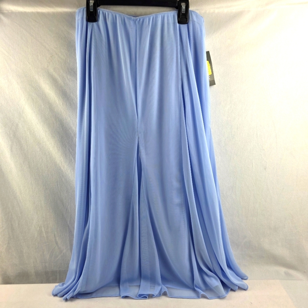 Alex Evenings Light Blue A-Line/Full Skirt